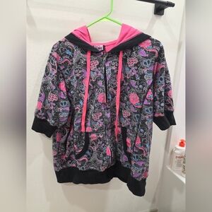 L.A. Kitty Short-Sleeved Zip-Up